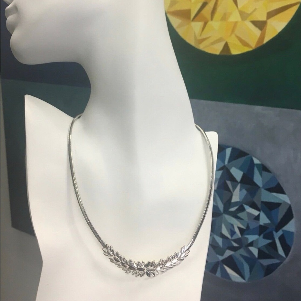 Stunning 19.27g 925 Silver Snake Chain Necklace Italian Design Estate Vintage